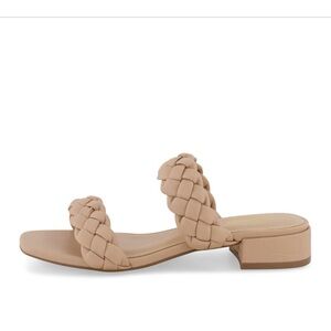 Elegant Beige Braided Sandals